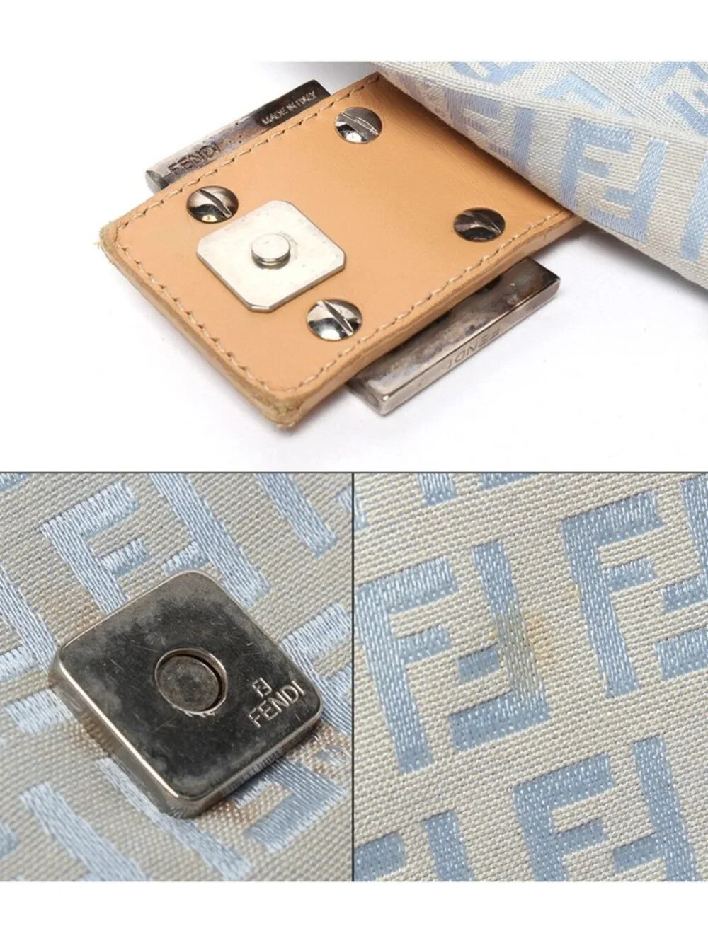 ★SOLD★ Fendi Shoulder Bag Mini Mamma Bucket Zucchino - Picture 9 of 10